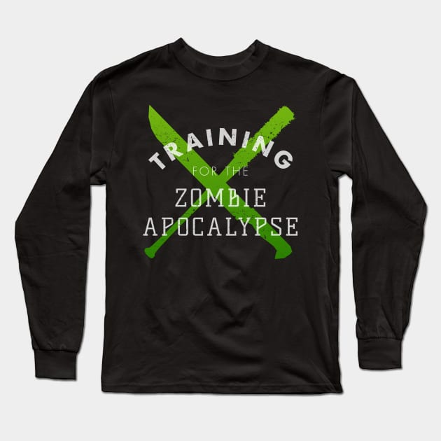 Training: Zombies Long Sleeve T-Shirt by dorothytimmer
